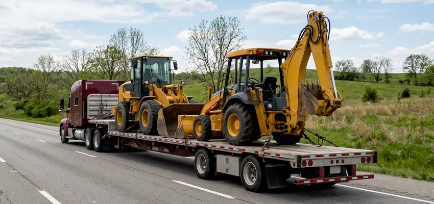 Loader and Backhoe Tractors Transport Utah
